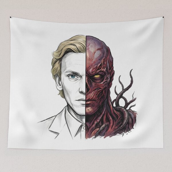 Item preview, The Other Side Is Watching – Split Reality Horror Portrait designed and sold by ExpertEsche.