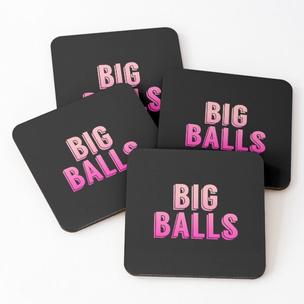 Item preview, Big Balls, Pink Pop-Up Typography  designed and sold by Memes N Lore .
