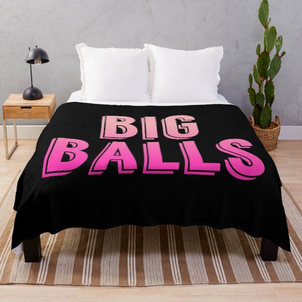 Item preview, Big Balls, Pink Pop-Up Typography designed and sold by Memes N Lore .