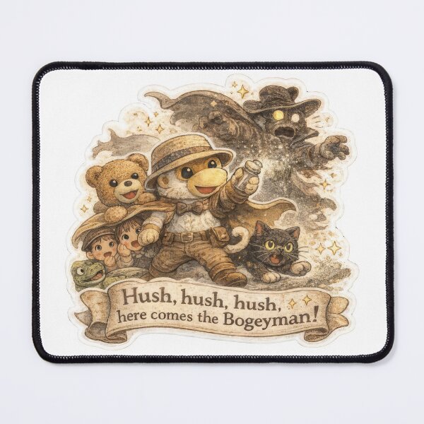 Item preview, Hush, hush, hush, here comes the Bogeyman by Koko designed and sold by Koko The Proboscis Monkey.