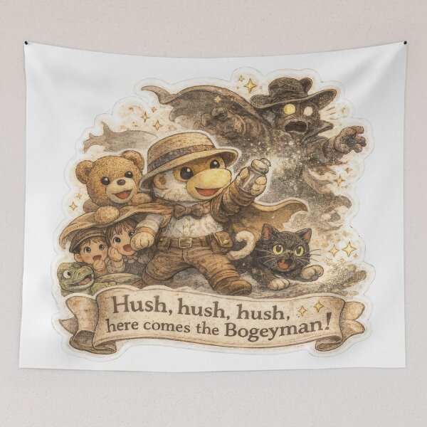 Item preview, Hush, hush, hush, here comes the Bogeyman by Koko designed and sold by Koko The Proboscis Monkey.