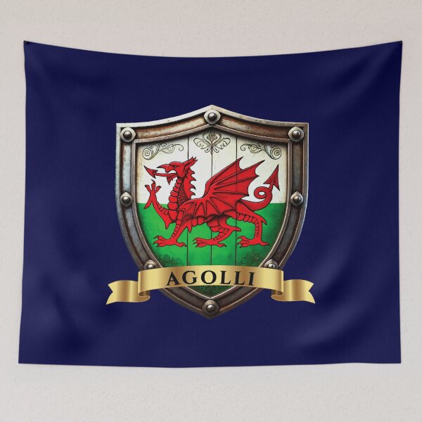 Item preview, Agolli Welsh Heritage Crest Shield designed and sold by Highlandkings.
