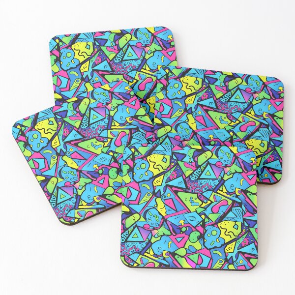 Item preview, Neon Psychedelic Graffiti Collage Pattern designed and sold by Brendan Arthur Ring.