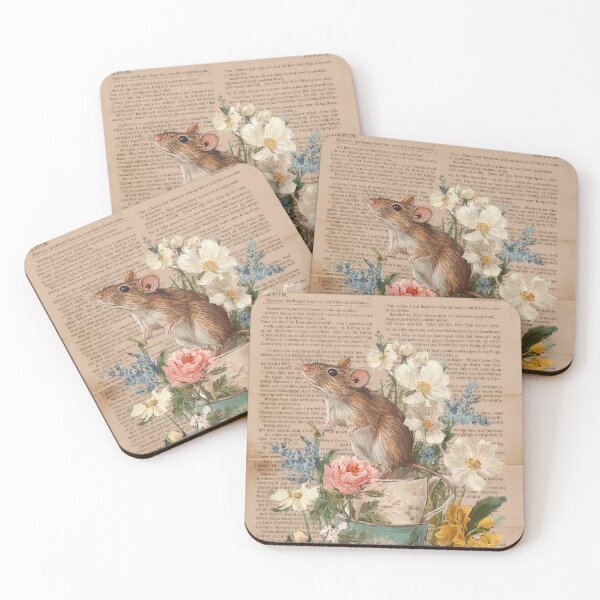 Item preview, Wildflower Cottage Tea Mouse designed and sold by Foxy Garden Studio .