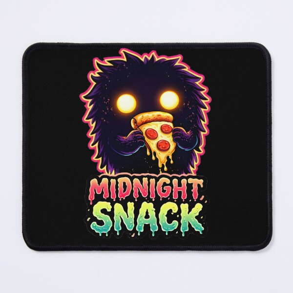Item preview, Midnight Snack – Cute Horror Creature with Pizza designed and sold by ExpertEsche.