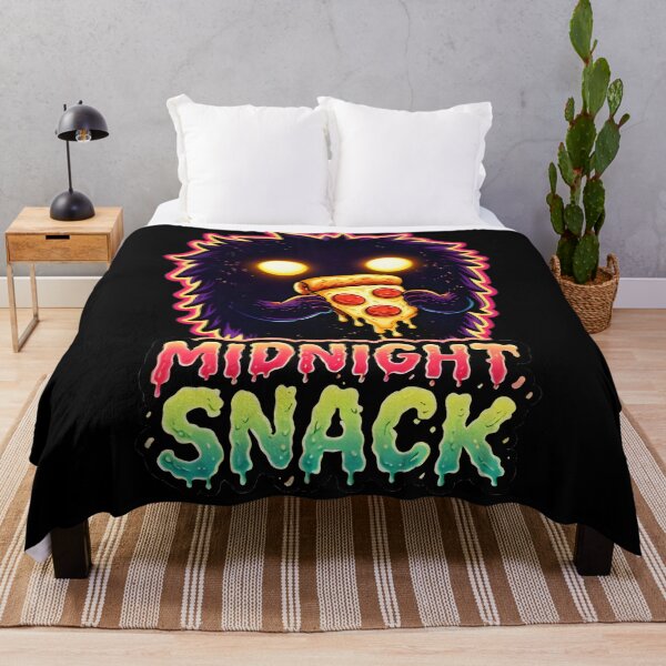 Item preview, Midnight Snack – Cute Horror Creature with Pizza designed and sold by ExpertEsche.