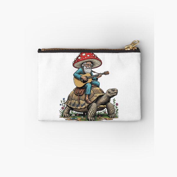 Item preview, Mushroom Wizard Playing Guitar on Giant Tortoise designed and sold by TeeARTHY.