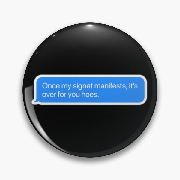 Item preview, Once My Signet Manifests Sticker | Fourth Wing Inspired iMessage Meme | Dragon Rider Booktok Humor designed and sold by theliteraryedit.