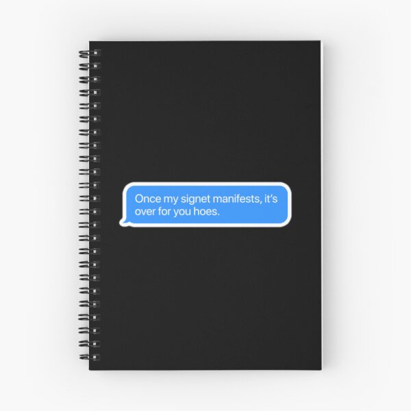 Item preview, Once My Signet Manifests Sticker | Fourth Wing Inspired iMessage Meme | Dragon Rider Booktok Humor designed and sold by theliteraryedit.