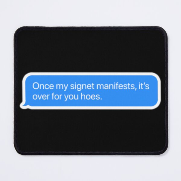 Item preview, Once My Signet Manifests Sticker | Fourth Wing Inspired iMessage Meme | Dragon Rider Booktok Humor designed and sold by theliteraryedit.