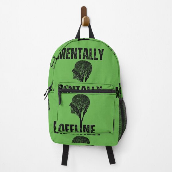Item preview, Mentally Offline – Minimal Black Aesthetic Quote Sticker designed and sold by GOTCHO1.