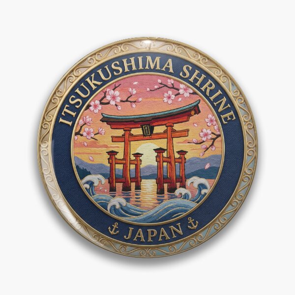 Item preview, Itsukushima Shrine, Japan – Torii Gate & Cherry Blossom Sky designed and sold by Girih.