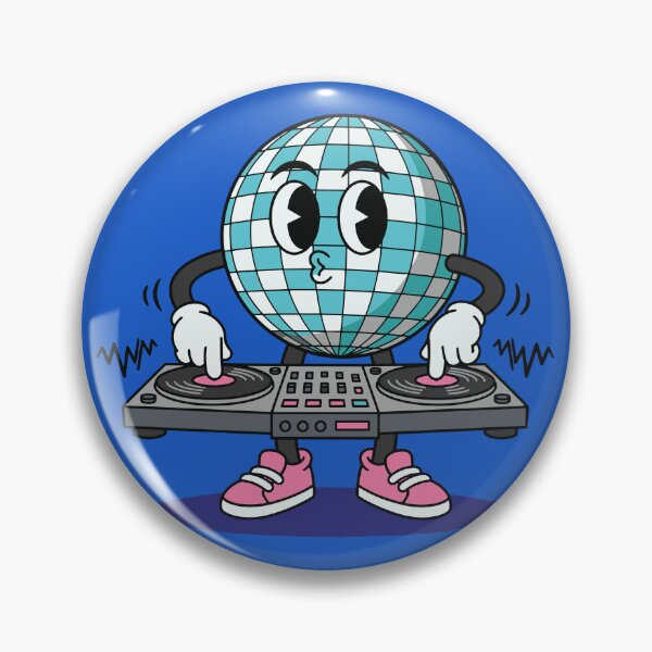 Item preview, Disco Ball DJ – Funky Cartoon Turntable Groove designed and sold by TipTop GFX.