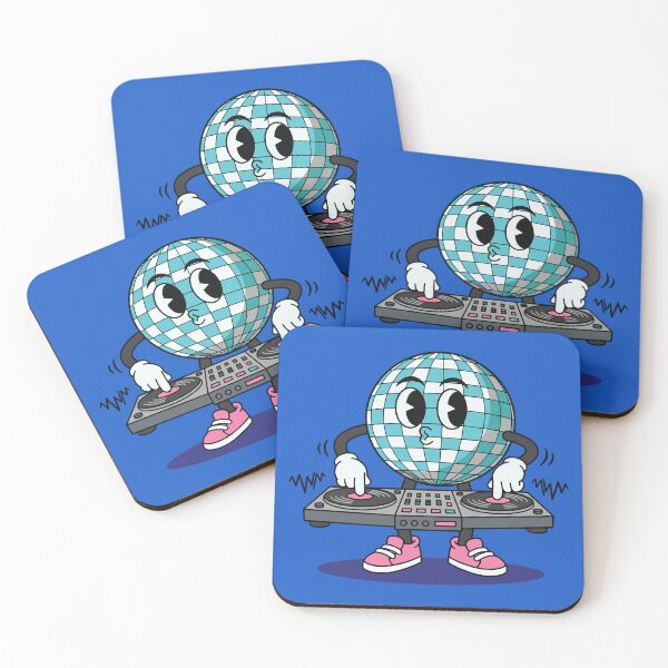 Item preview, Disco Ball DJ – Funky Cartoon Turntable Groove designed and sold by TipTop GFX.