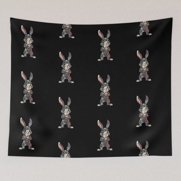 Item preview, Bunny rabbit Japanese bodysuit tattoo designed and sold by RichTeeDesigns.