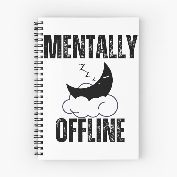 Item preview, Mentally Offline Sticker – Offline Mode Mood Humor Design designed and sold by GOTCHO1.