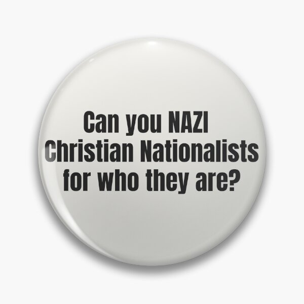 Item preview, Can you NotSee Christian Nationalists for who they are? - Anti fascist - Pro Demoncracy designed and sold by EvergreenRevolt.