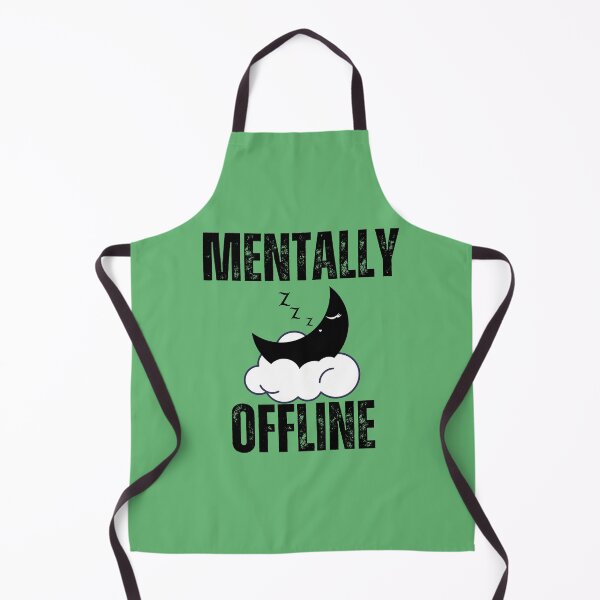 Item preview, Mentally Offline Sticker – Offline Mode Mood Humor Design designed and sold by GOTCHO1.