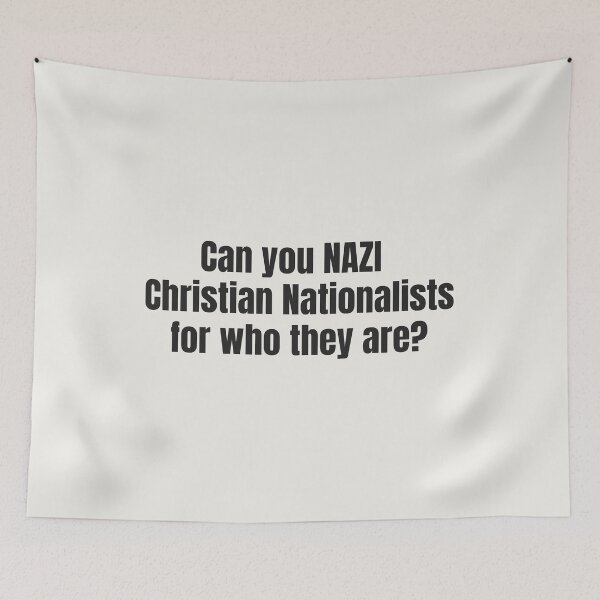 Item preview, Can you NotSee Christian Nationalists for who they are? - Anti fascist - Pro Demoncracy designed and sold by EvergreenRevolt.