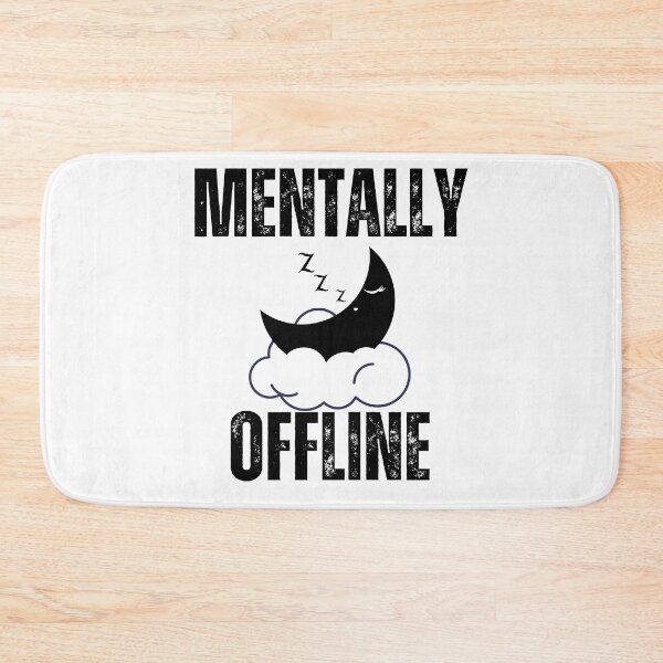 Artikelvorschau, „Mental offline“-Aufkleber – Humorvolles Design für den Offline-Modus entworfen und verkauft von GOTCHO1.