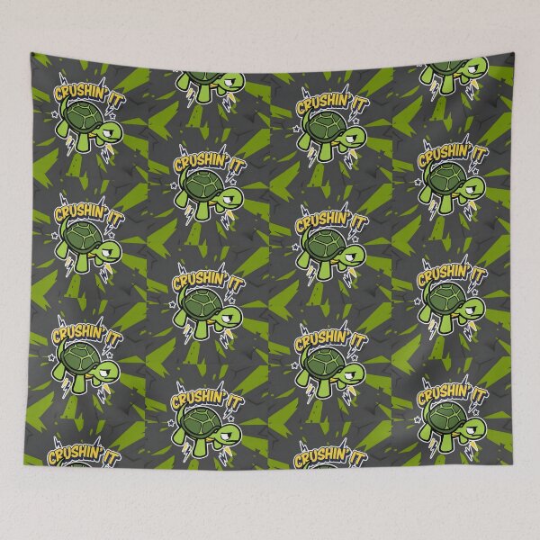 Item preview, turtle crushin' it designed and sold by Taridesign.