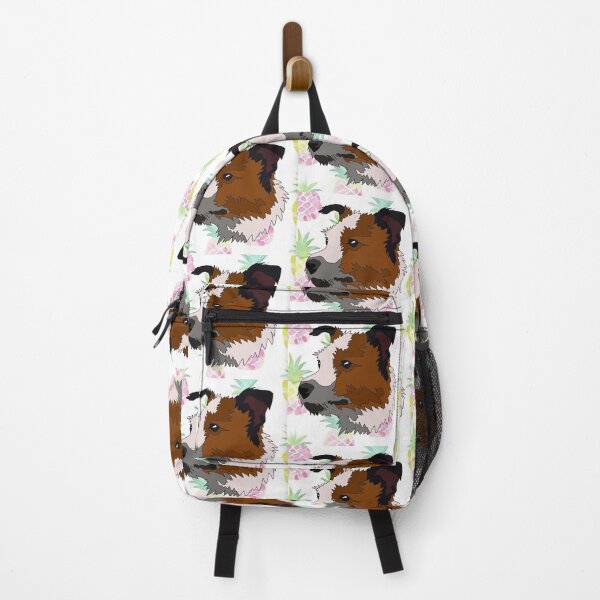 Item preview, Terrier mutt floral pattern designed and sold by LeahcarsArt.