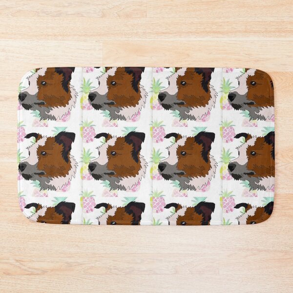 Item preview, Terrier mutt  floral pattern designed and sold by LeahcarsArt.
