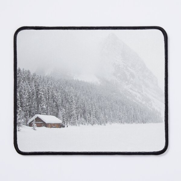 Item preview, Snow-Covered Cabin at Lake Louise designed and sold by The Wandering Lens.
