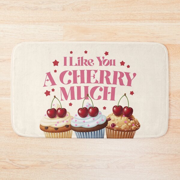Item preview, I Like You A Cherry Much Cupcake Valentine designed and sold by LinaValearte.