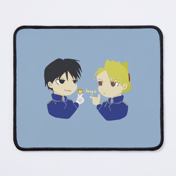 Item preview, Fullmetal Alchemist FMA Inspired collection: Funny Roy Mustang & Riza Hawkeye Cute Couple Royai Cute Match designed and sold by MoriTheCrafter.