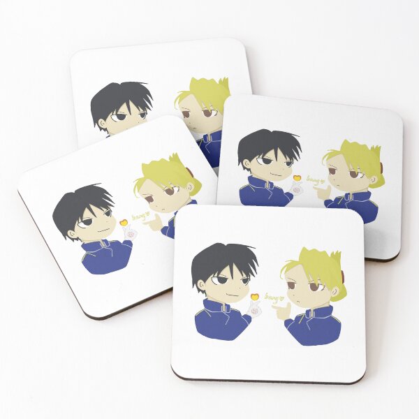 Item preview, Fullmetal Alchemist FMA Inspired collection: Funny Roy Mustang & Riza Hawkeye Cute Couple Royai Cute Match designed and sold by MoriTheCrafter.