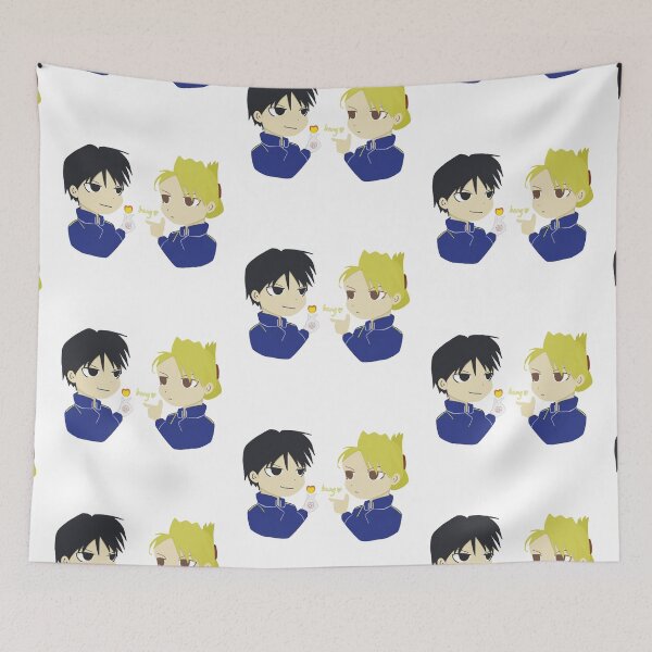 Item preview, Fullmetal Alchemist FMA Inspired collection: Funny Roy Mustang & Riza Hawkeye Cute Couple Royai Cute Match designed and sold by MoriTheCrafter.