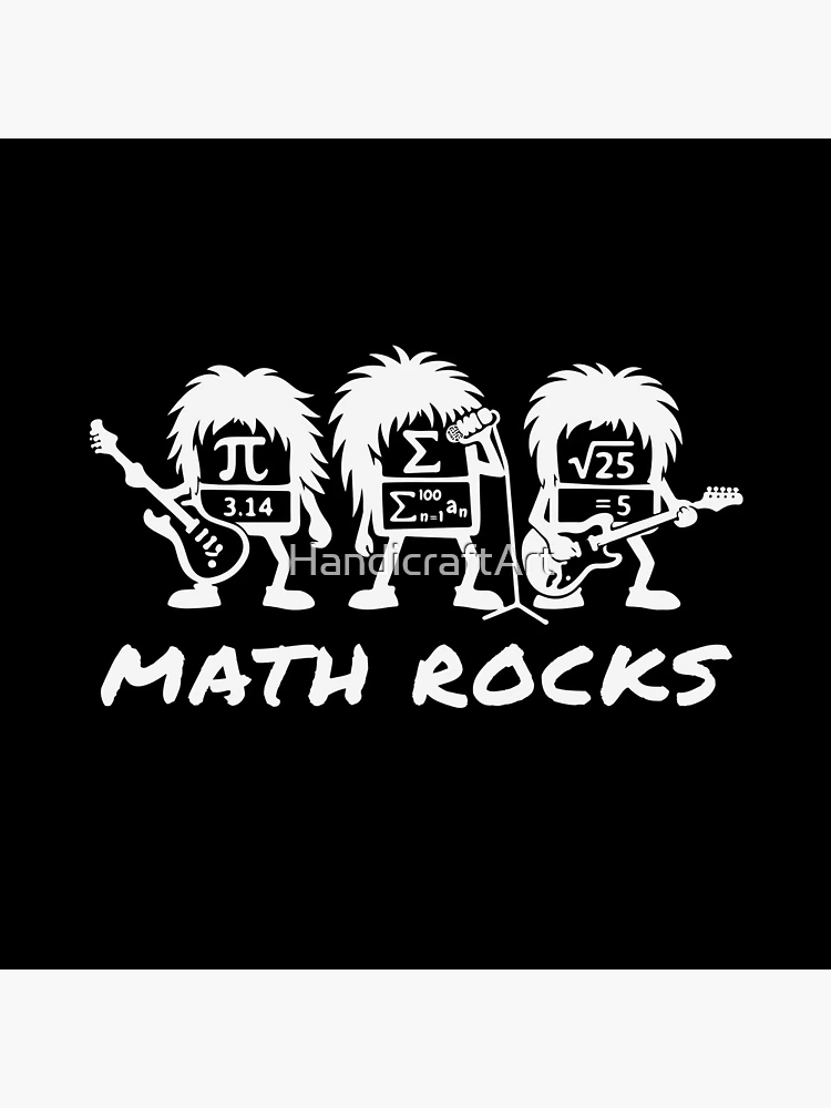 Thumbnail 4 of 4, Clock, Math Rocks Academic Rock Band Humor designed and sold by HandicraftArt.
