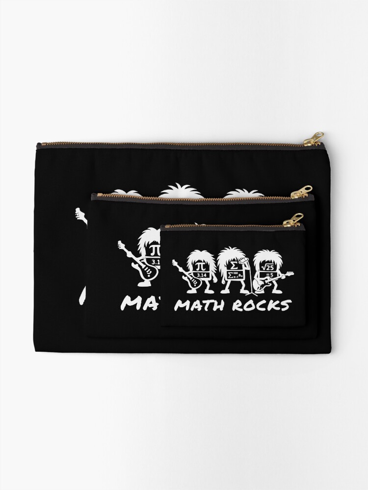 Thumbnail 2 of 4, Zipper Pouch, Math Rocks Academic Rock Band Humor designed and sold by HandicraftArt.