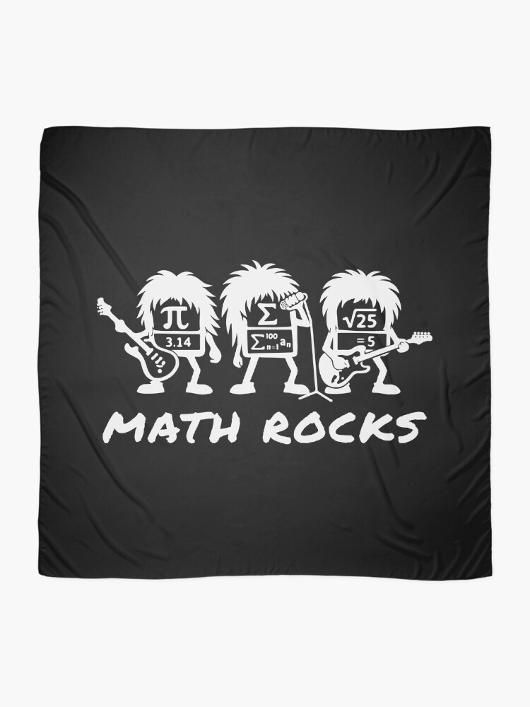 Thumbnail 2 of 3, Scarf, Math Rocks Academic Rock Band Humor designed and sold by HandicraftArt.