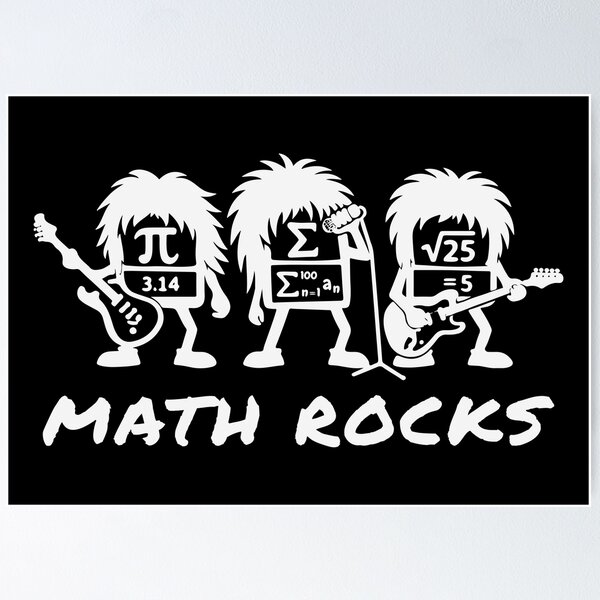 Item preview, Math Rocks Academic Rock Band Humor designed and sold by HandicraftArt.