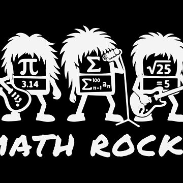 Artwork thumbnail, Math Rocks Academic Rock Band Humor by HandicraftArt