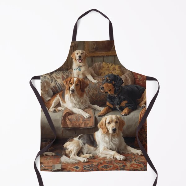 Item preview, Cozy Living Room with Dogs designed and sold by PandaPromote.