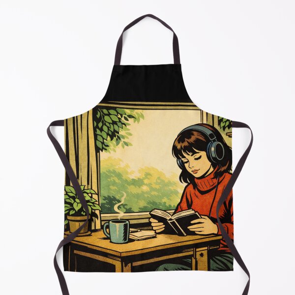 Item preview, Book Lover Lofi Girl – Window Coffee Reading – Gift for Book Lovers • Retro Comic • Vintage Halftone designed and sold by JacobKAurumhead.