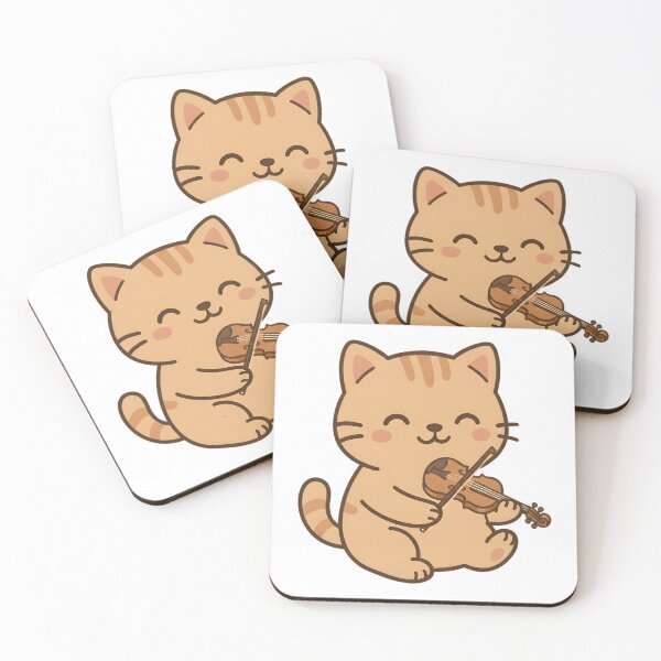 Item preview, Cat Playing a Violin designed and sold by Delamoon.