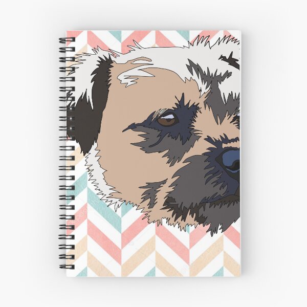 Item preview, of Terrier mutt pastelpattern designed and sold by LeahcarsArt.