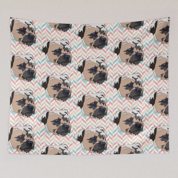 Item preview, of Terrier mutt pastelpattern designed and sold by LeahcarsArt.