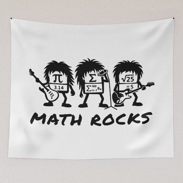 Item preview, Math Rocks Academic Rock Band Humor designed and sold by HandicraftArt.