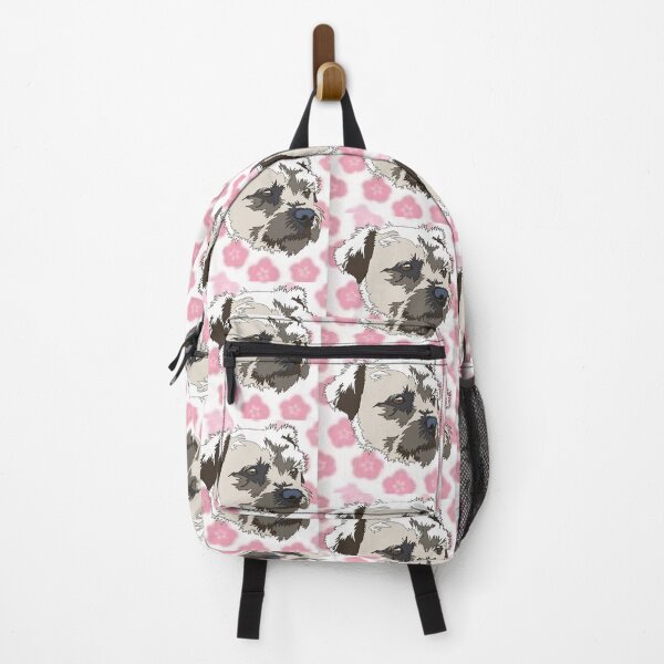 Item preview, Copy of Terrier mutt floral pattern designed and sold by LeahcarsArt.