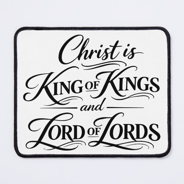 Item preview, Christ Is King of Kings and Lord of Lords – Christian Typography T-Shirt designed and sold by javamartini.