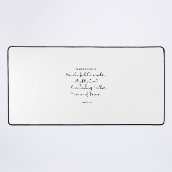 Item preview, Isaiah 9:6, He Will Be Called Wonderful Counselor, designed and sold by corbrand.