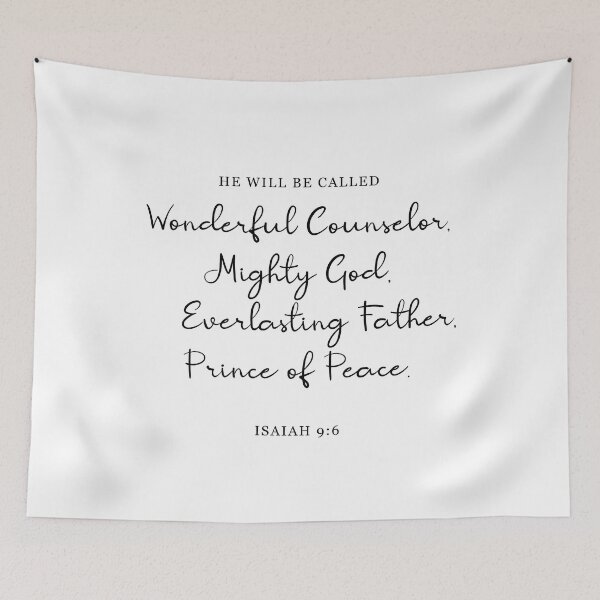 Item preview, Isaiah 9:6, He Will Be Called Wonderful Counselor, designed and sold by corbrand.