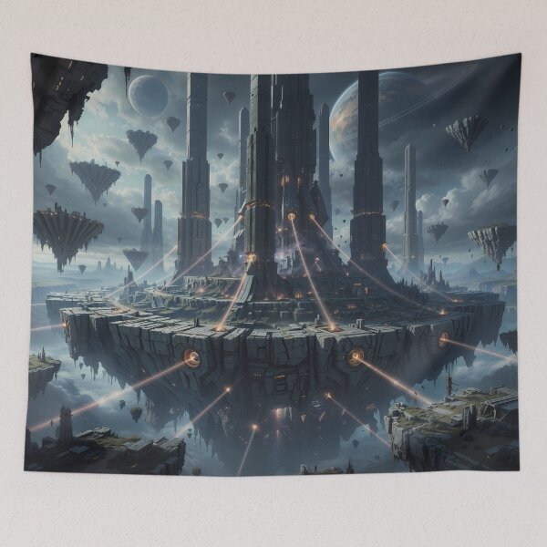 Item preview, Celestial Citadel: The Floating Metropolis of Tomorrow designed and sold by KYOFRAME.