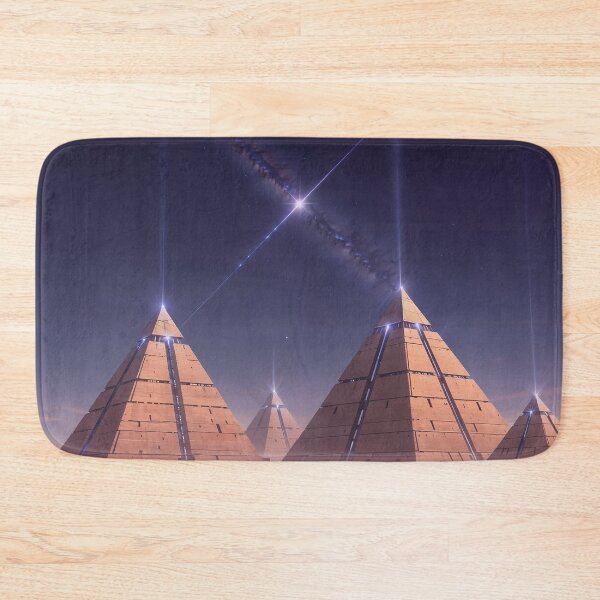 Item preview, Ancient Galactic Signal: Sci-Fi Desert Pyramids designed and sold by KYOFRAME.