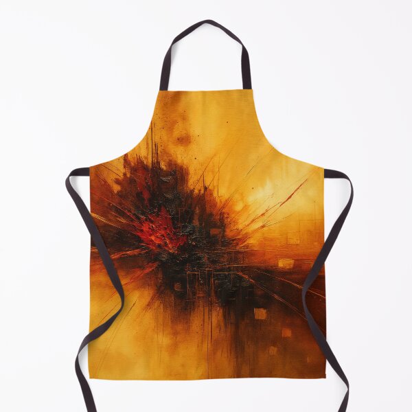 Item preview, Volcanic Pulse - Red and Amber Abstract Eruption designed and sold by Joey Santiago.